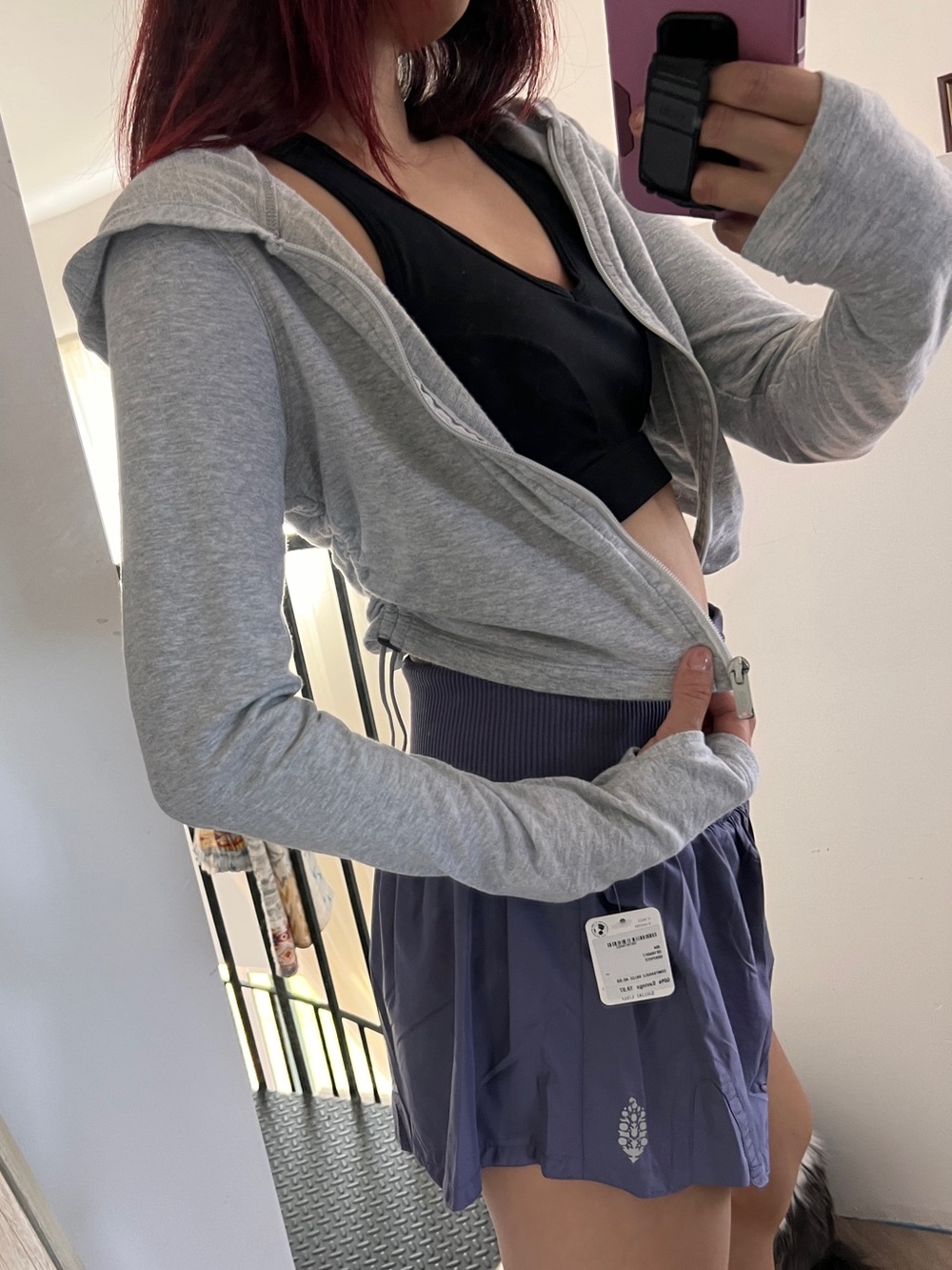 Fp movement S cropped zip up jacket